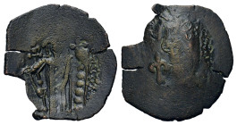 Theodore II Ducas-Lascaris as Emperor of Nicaea. AD 1254-1258. Æ Trachy (24 mm, 3 g). Magnesia. Sear 2142. Good fine.