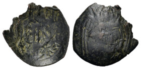Michael VIII Palaeologus. AD 1261-1282. Æ Trachy (21 mm, 1,1 g). Sear 2283. Good fine.