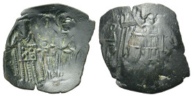Michael VIII Palaeologus. AD 1261-1282. Æ Trachy (28,5 mm, 2,2 g). Constantinople. Sear 2265. Good fine.