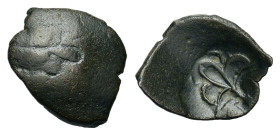 Andronicus II Palaeologus. AD 1282-1328. AE trachy (13 m, 0,7 g), Thessalonica. Sear 2372. Fine.