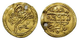 Turkey. Constantinople. Mahmud II. AD 1808-1839. AV (14 mm, 0,8 g) Ceyrek. Toughra / Legend. KM 627.
