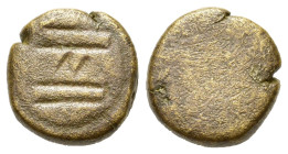 Medieval PB Tesserae. (13 mm, 3,3 g).