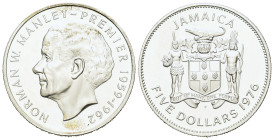 Jamaica, Elizabeth II (1952-2022). 5 Dollars 1978. AR. Proof. (42 mm, 37,76 g)