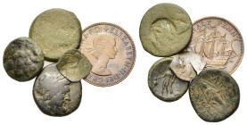 Mixed lot of 5 Æ ancient coins, to be catalog. Lot sold as is, no return
