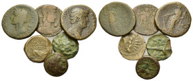 Mixed lot of 6 Æ ancient coins, to be catalog. Lot sold as is, no return