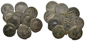 Lot of 10 Roman Imperial Æ coins, to be catalog. Lot as sold as is, no return.