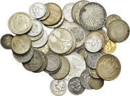 World, Large investment lot of AR mixed coins. Total weight: 305 g.