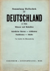 DOROTHEUM. – Wien, 24 – September, 1957. Sammlung Karl Hollschek. IV. Deutschaland 1 teil. Pp. 63, nn. 1394, tavv. 10. Ril. ed. buono stato