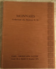 Vinchon J. Monnaies Collection du Docteur G.H. Paris 30-31 Octobre 1978. Brossura ed. Lotti 470, ill. In b/n. Ottimo stato.