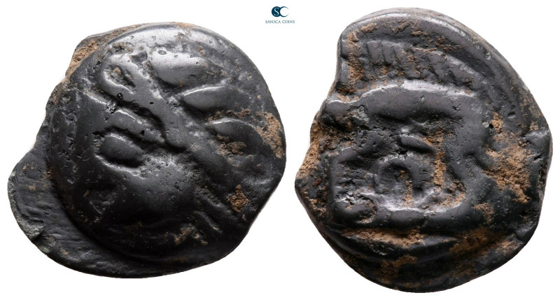 Central Gaul. Leuci 100-50 BC. 
Potin Æ

19 mm, 4,97 g



very fine