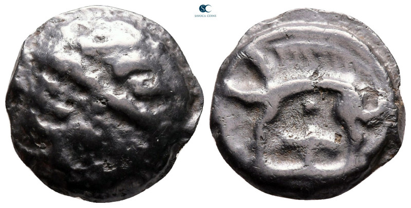 Central Gaul. Leuci 100-50 BC. 
Potin Æ

18 mm, 4,70 g



very fine