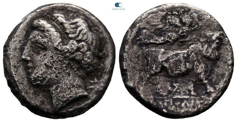 Campania. Neapolis circa 275-250 BC. 
Didrachm AR

20 mm, 6,74 g



fine
