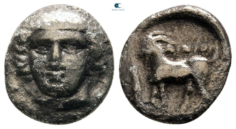 Thrace. Ainos circa 405-357 BC. 
Hemidrachm AR

13 mm, 1,93 g



fine