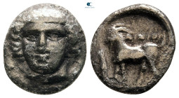 Thrace. Ainos circa 405-357 BC. Hemidrachm AR
