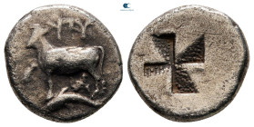 Thrace. Byzantion circa 340-320 BC. Hemidrachm AR