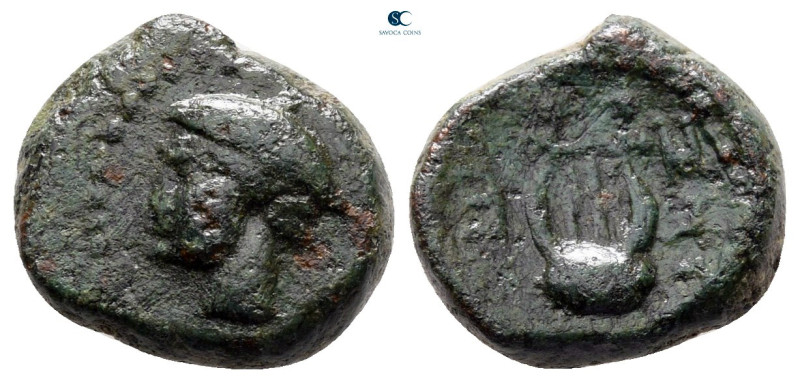 The Thracian Chersonese. Sestos circa 300 BC. 
Bronze Æ

13 mm, 2,82 g


...