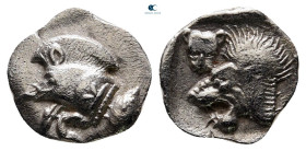 Mysia. Kyzikos circa 525-475 BC. Hemidrachm AR