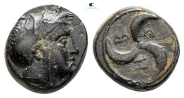 Mysia. Thebe (or Hypoplakia) circa 300-200 BC. Bronze Æ