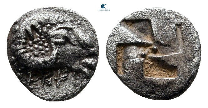 Troas. Kebren circa 380-350 BC. 
Hemiobol AR

7 mm, 0,26 g



very fine