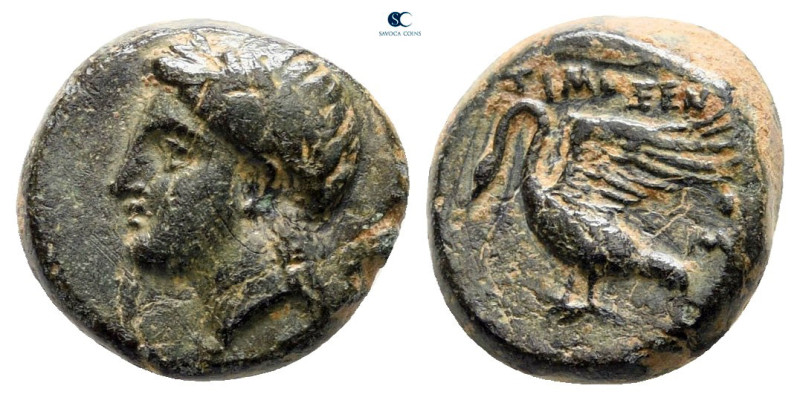 Ionia. Leukai circa 350-300 BC. 
Bronze Æ

11 mm, 1,80 g



very fine