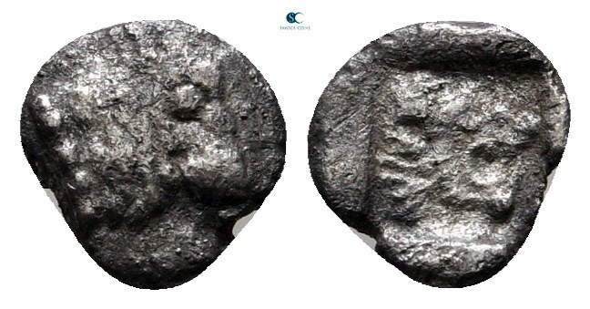 Islands off Ionia. Samos circa 550-400 BC. 
Hemiobol AR

7 mm, 0,22 g



...