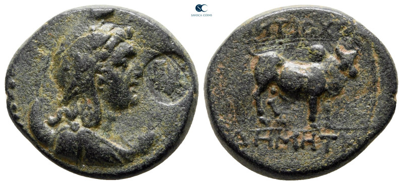 Pisidia. Antioch circa 100-0 BC. 
Bronze Æ

19 mm, 5,21 g



very fine