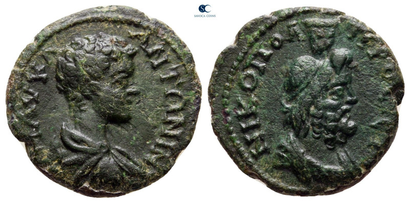 Moesia Inferior. Nikopolis ad Istrum. Caracalla AD 198-217. 
Bronze Æ

17 mm,...