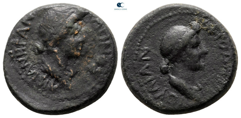 Mysia. Pergamon. Julia Augusta (Livia), with Julia, Augusta AD 14-29. 
Bronze Æ...