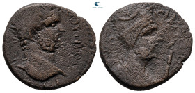 Mesopotamia. Edessa. Septimius Severus with Abgar VIII AD 193-211. Bronze Æ