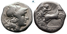 Anonymous circa 157-156 BC. Rome. Denarius AR