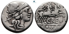 C. Renius 138 BC. Rome. Denarius AR
