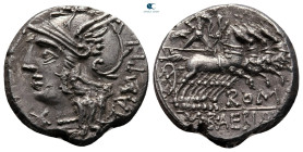 M. Baebius Q.f. Tampilus 137 BC. Rome. Denarius AR
