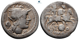 T. Quinctius Flaminius 126 BC. Rome. Denarius AR