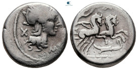 M. Cipius M.f 115-114 BC. Rome. Denarius AR