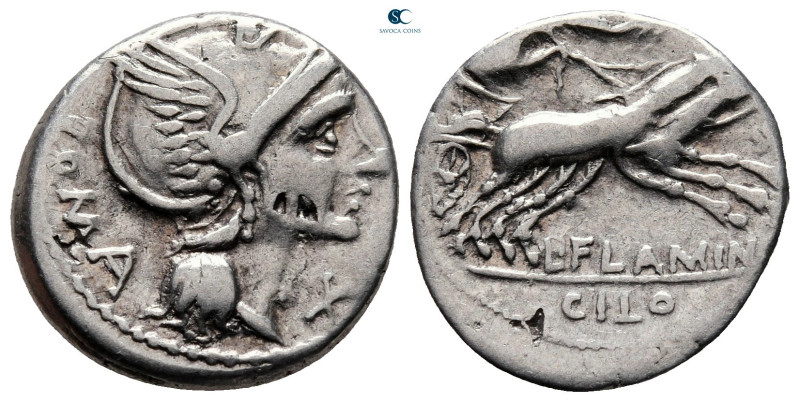 L. Flaminius Chilo 109-108 BC. Rome
Denarius AR

18 mm, 3,85 g



very fi...