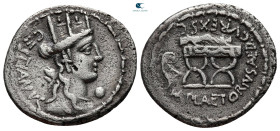 M. Plaetorius M. F. Cestianus 69-57 BC. Rome. Denarius AR