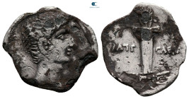 Augustus 27 BC-AD 14. Rome. Fourreé Denarius Æ