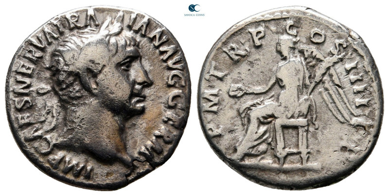 Trajan AD 98-117. Rome
Denarius AR

18 mm, 3,25 g



nearly very fine