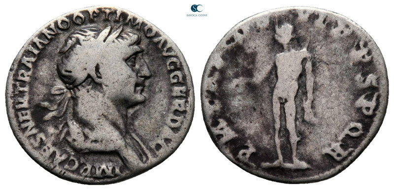Trajan AD 98-117. Rome
Denarius AR

18 mm, 3,08 g



nearly very fine