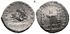 Marcus Aurelius and Lucius Verus AD 165-166. Rome. Denarius AR
