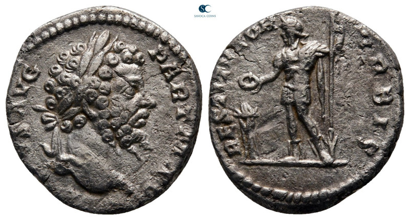 Septimius Severus AD 193-211. Rome
Denarius AR

18 mm, 2,39 g



very fin...