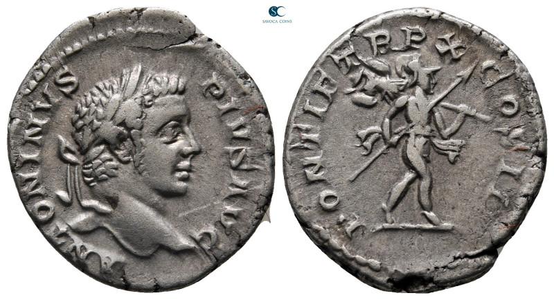 Caracalla AD 198-217. Rome
Denarius AR

20 mm, 3,28 g



very fine