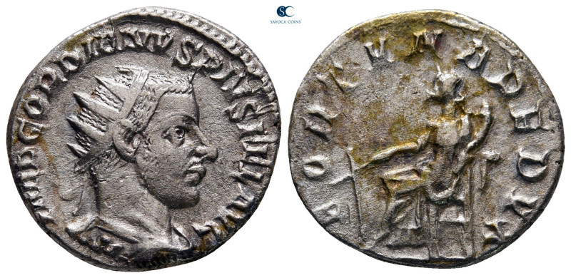 Gordian III AD 238-244. Antioch
Antoninianus AR

21 mm, 3,88 g



very fi...