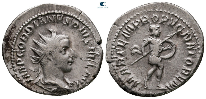 Gordian III AD 238-244. Rome
Antoninianus AR

24 mm, 4,46 g



very fine