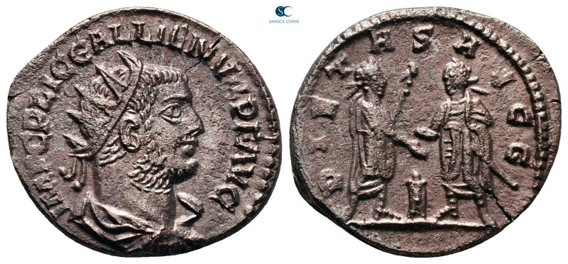 Gallienus AD 253-268. Samosata
Billon Antoninianus

21 mm, 3,21 g



very...