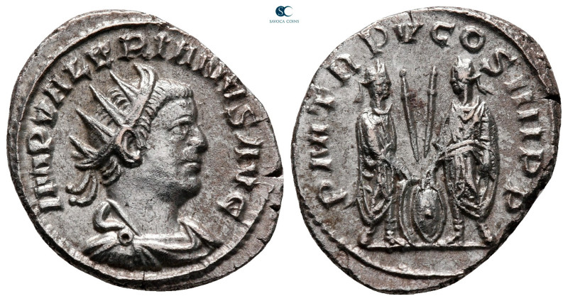 Valerian I AD 253-260. Samosata
Billon Antoninianus

23 mm, 3,84 g



ver...