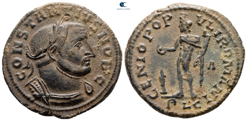 Constantius I Chlorus, as Caesar AD 293-305. Lugdunum
Follis Æ

29 mm, 10,32 ...