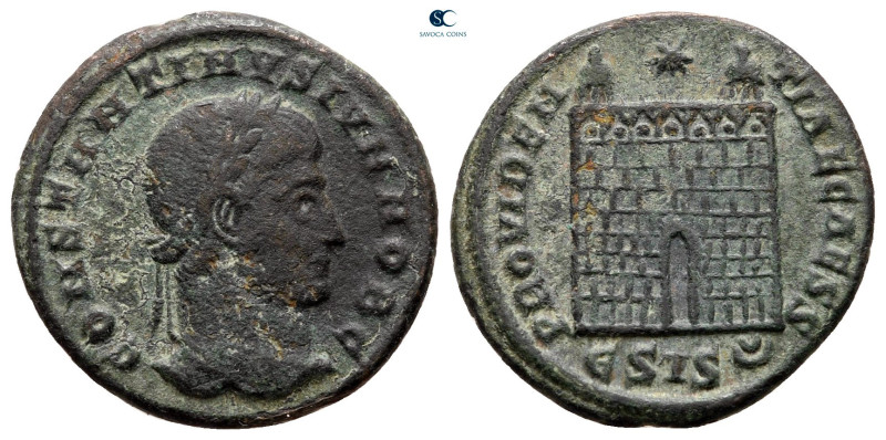 Constantine II, as Caesar AD 317-337. Siscia
Follis Æ

18 mm, 2,62 g



v...