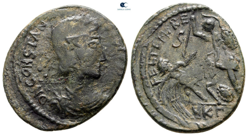 Constantius II AD 347-361. Cyzicus
Follis Æ

24 mm, 4,64 g



nearly very...