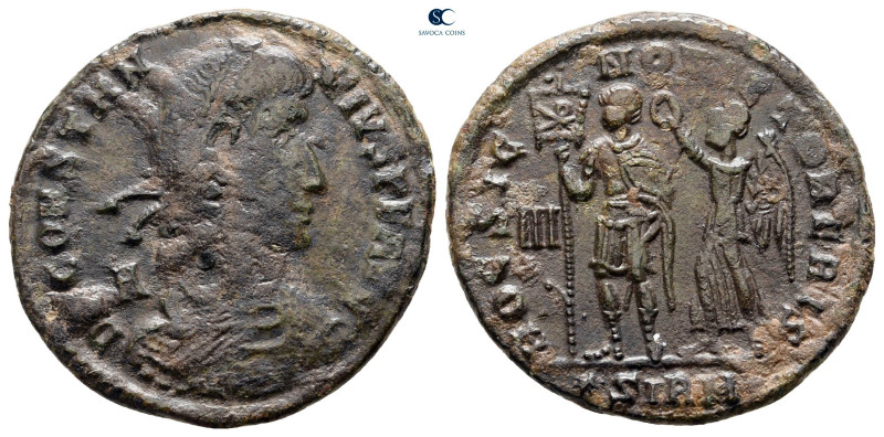 Constantius II AD 347-361. Sirmium
Follis Æ

24 mm, 3,88 g



nearly very...